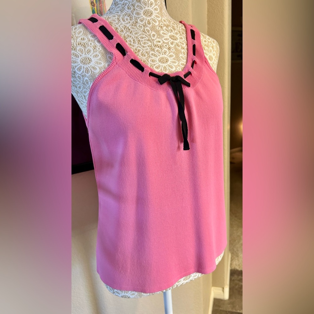 J.A.C. Bright Pink Sweater Tank Top 
Size Small - Picture 2 of 7